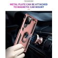 thumbnail image 2 of Entronix Heavy Duty Case Designed for Galaxy S22 ULTRA, Rotating Ring Protective Cover, Pink, 2 of 7