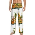 thumbnail image 2 of Kdxio Thanksgiving Truck Print Men's Sleep Pajama Pant Lounge Pants with Pockets, 2 of 8