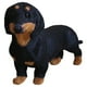 thumbnail image 1 of Peluche de Perro Salchicha Sentado, Realista, Color Negro, Ideal Como Regalo para Niños, Decoración para el Hogar y el Coche A, 1 of 5