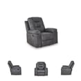 thumbnail image 2 of Signature Design by Ashley Shadehille Gray Recliner, 2 of 10