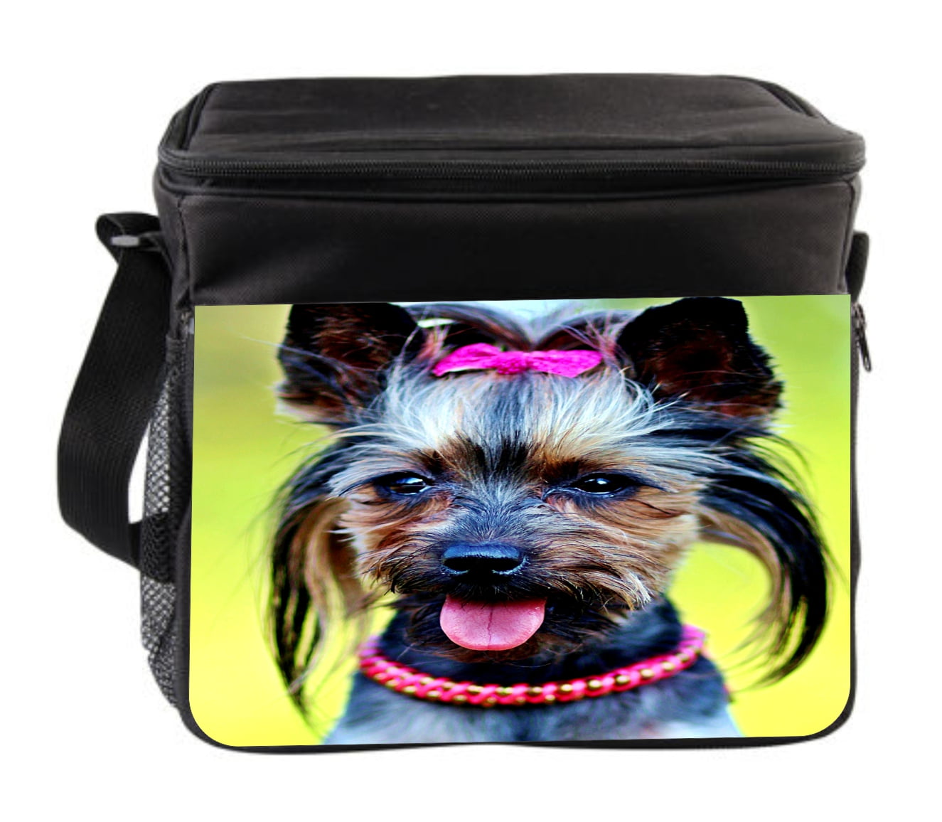 Dog Puppy Yorkie Accessories Cross Body Thermal Cooler Bag For Travel