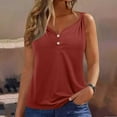 thumbnail image 2 of Chbgutlmr Tanks Tops for Women Sleeveless V Neck Button Loose Comfy Casual Solid Color Knot Strap Tunic Tops Summer, 2 of 6