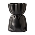 thumbnail image 2 of Imitation Ceramic Vase, Decorative Floral Arrangement With Frame Bracket Stability, for Desktop and Bookshelf Decor, Black, 2 of 7