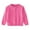 Hot Pink, variant on Girl Cardigan Uniform Sweater For Girls Girls' Cardigans Sweater Cotton Button Solid Long Sleeve Knit Sweaters