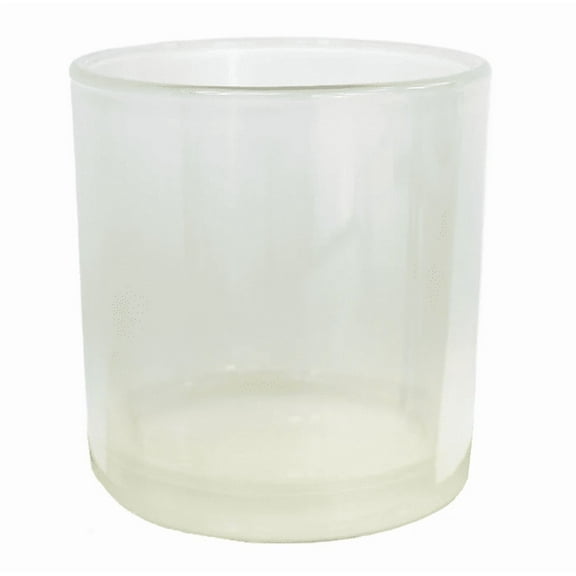 Monticiano Crystal White Candle Vessel - Candle vessels for DIY candle-making projects (Box of 12) FREE SHIPPING