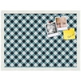 thumbnail image 2 of PinPix 23x17 Custom Cork Bulletin Board Argyle Mixed Blue Poster Board Has a Fabric Style Canvas Finish, Framed in Argyle Mixed Blue, by ArtToFrames (PinPix-630), 2 of 6