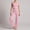 Pink, variant on PISONIC Women Lace Trim 2 Piece Yoga Outfit, Square Neck Padded Tank Top & High Waist Straight Wide Leg Pants, Elegant Ballet Dance Training Activewear Set