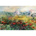 thumbnail image 2 of Haenraets, Willem 18x14 White Modern Wood Framed Museum Art Print Titled - Between the poppies, 2 of 4