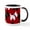 White/Black Inside, variant on CafePress - Scottish Terrier Scottie Dog Pattern Mugs - 11 oz Ceramic Mug - Novelty Coffee Tea Cup