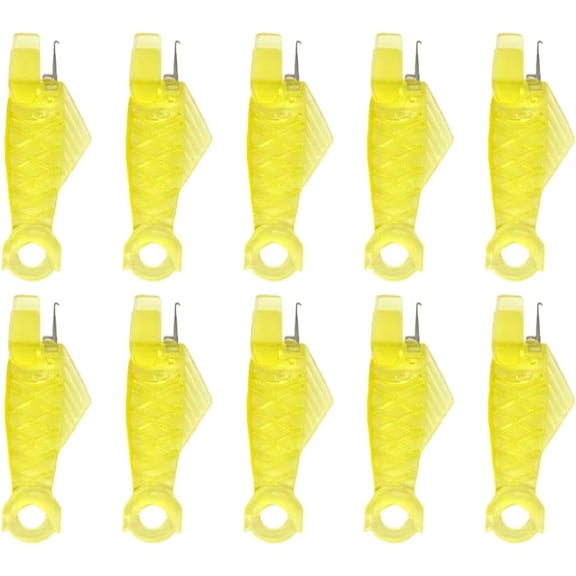 10 Pcs Fish Mouth Sewing Machine Needle Threader, Automatic Sewing Needle Threader Set for Hand Sewing and Household Machines