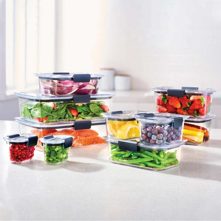 Rubbermaid Brilliance Food Storage Container Variety Set of 20