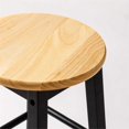 thumbnail image 4 of Tabouret Mavka 24" avec Assise Naturelle en Naturel et Noir, 4 of 11