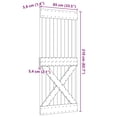 thumbnail image 4 of vidaXL Porte NARVIK 85x210 cm Bois Massif Pin, 4 of 5