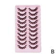 thumbnail image 2 of Curling False Eyelashes 10 Pairs Of Large Curling False Thick False Eyelashes Eyelashes X1P1, 2 of 9