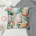 thumbnail image 2 of Patifu Watercolor Easter Eggs Throw Pillow Covers  Decorative Pillowcase Cushion Covers Soft Velvet Pillow Cases for Sofa Couch Bed Car Bedroom Spring Easter Decor 18x18in, 2 of 5