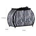 thumbnail image 5 of Benjara Wigi 12" Accent Lamp- Purse- Zebra Animal Print- Black White Faux Fur, 5 of 6