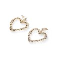 thumbnail image 2 of Madden NYC Women's Fashion Gold Tone Mixed Gem Heart Drop Earrings, 2 of 3