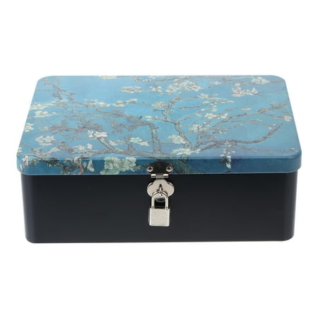 

Lixi 1 Set of Storage Box Retro Style Gift Case with Padlock Keys for Organization