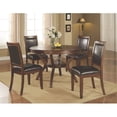thumbnail image 3 of Nelms Dining Table with Shelf Deep Brown, 3 of 3