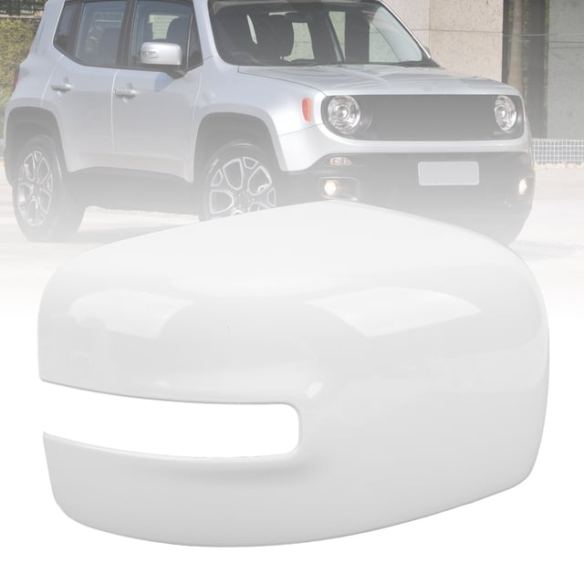 Car Rearview Mirror Cap Covers for Renegade 2015-2019, White Door Mirror Covers Caps, Left Right Side Mirror Covers Caps, Extra Layer of Protection