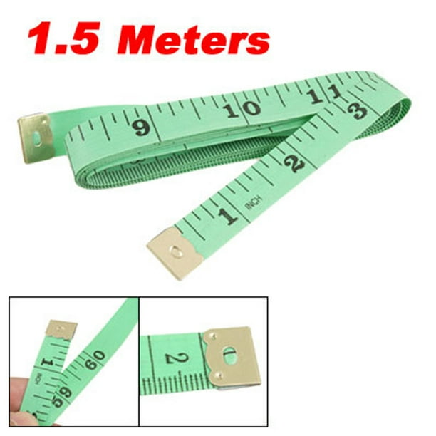 1.5M 60" Soft Plastic Ruler Tailor Cloth Measure Tape Green