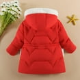 thumbnail image 5 of Ccpelsie Little Girls Big Girls Winter Casual Jacket Toddler Winter Warm Puffer Coat Hooded Snowsuit(Red,4-5 Years), 5 of 5