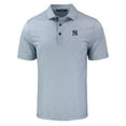 thumbnail image 2 of Men's Cutter & Buck Gray New York Yankees Pike Eco Pebble Print Stretch Recycled Polo, 2 of 3