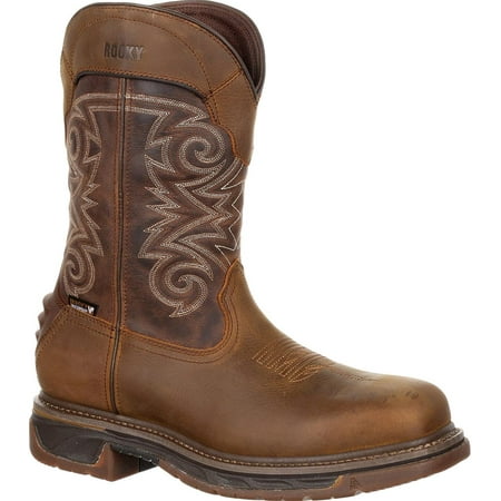 rocky iron skull composite toe waterproof western boot
