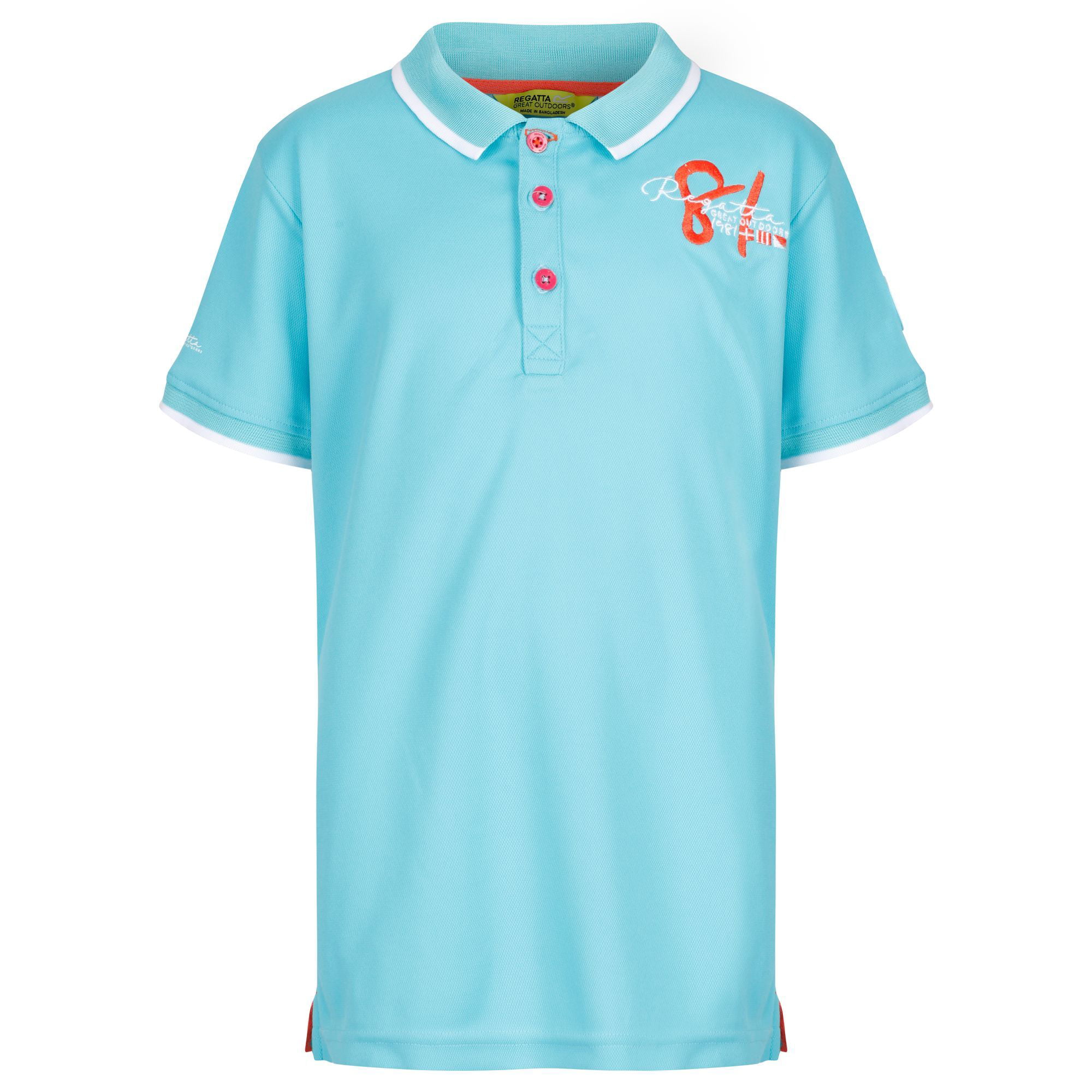 Age 4-12Years Kid Nation Kids 2 Packs Short-Sleeve Performance Polo Shirt for Boys or Girls