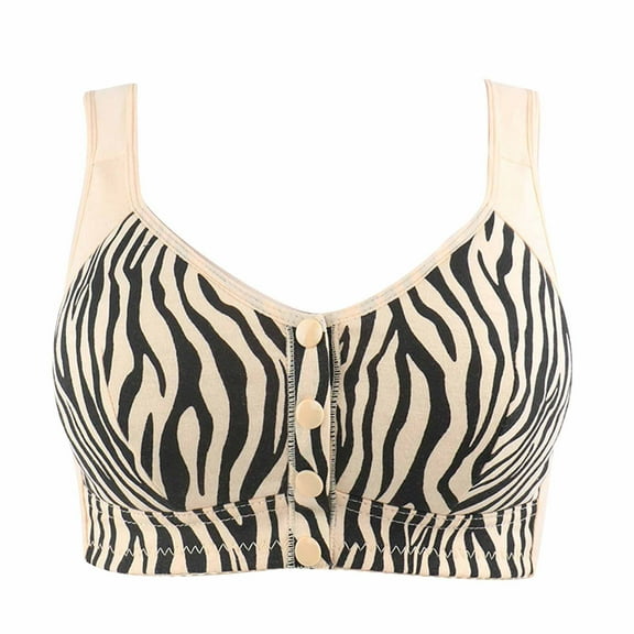 Tbopshirt Wirefree Bras for Women,Extra-Elastic Women's Front Closure Bra,Ladies Traceless Comfortable No Steel Ring Breathable Gathering Front Opening Buckle Underwear