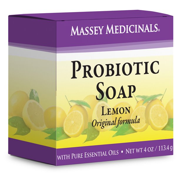 Candida Freedom Probiotic Soap Massey Medicinals Lemon Original