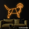 thumbnail image 2 of Craftnamesign Dog Geometric LED Light Neon Sign for Bedroom Kid Room Living Room Wall Art, 2 of 5