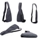 thumbnail image 3 of Mochila bandolera TOLOG Anti-Thief Bandolera en el pecho, gris, 3 of 7