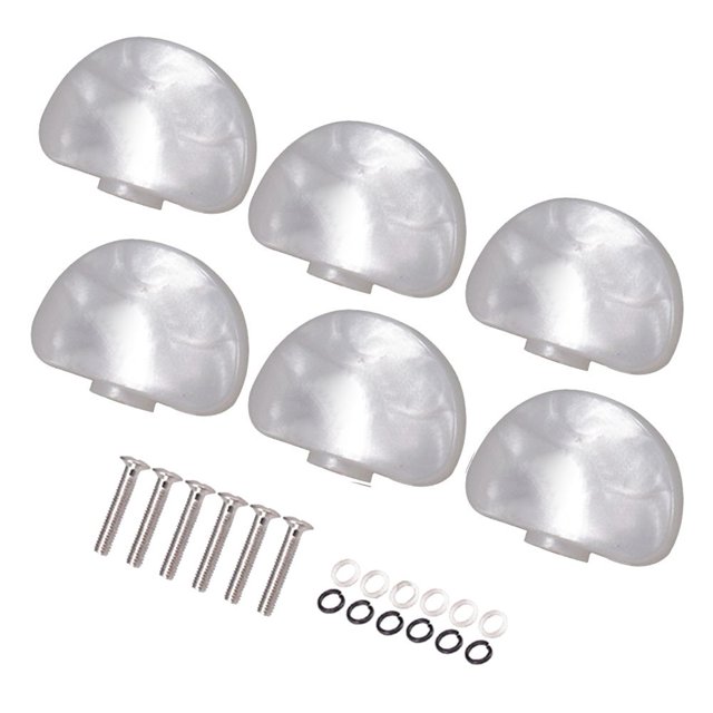 6 Pcs Tuning Peg Machine Têtes Boutons pour Pièces de Guitare Électrique Folk avec Sews