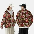thumbnail image 4 of Gaeub Leaf And Fruit Men's and Women's UPF 50+ Long-Sleeved Sun Protection Clothing, Fishing Shirt Long Sleeve Zip-Small, 4 of 7