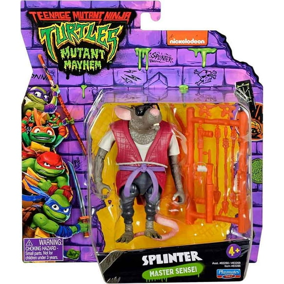 Teenage Mutant Ninja Turtles: Mutant Mayhem 3.75” Splinter Basic Action Figure by Playmates Toys