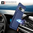 thumbnail image 3 of TECH CIRCLE Wallet Case for Google Pixel 8, Credit Card Slots Holder Luxury PU Leather Cover, Magnetic Car Mount Shockproof Lens Protective Case for Google Pixel 8 2023, Darkblue, 3 of 7