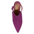 thumbnail image 4 of YDN Women Fashion Pointed Closed Toe Cone High Heels Slingback Booties Ankle Strap Adjustable Buckle Party Dress Sandals Size 7 Magenta, 4 of 5