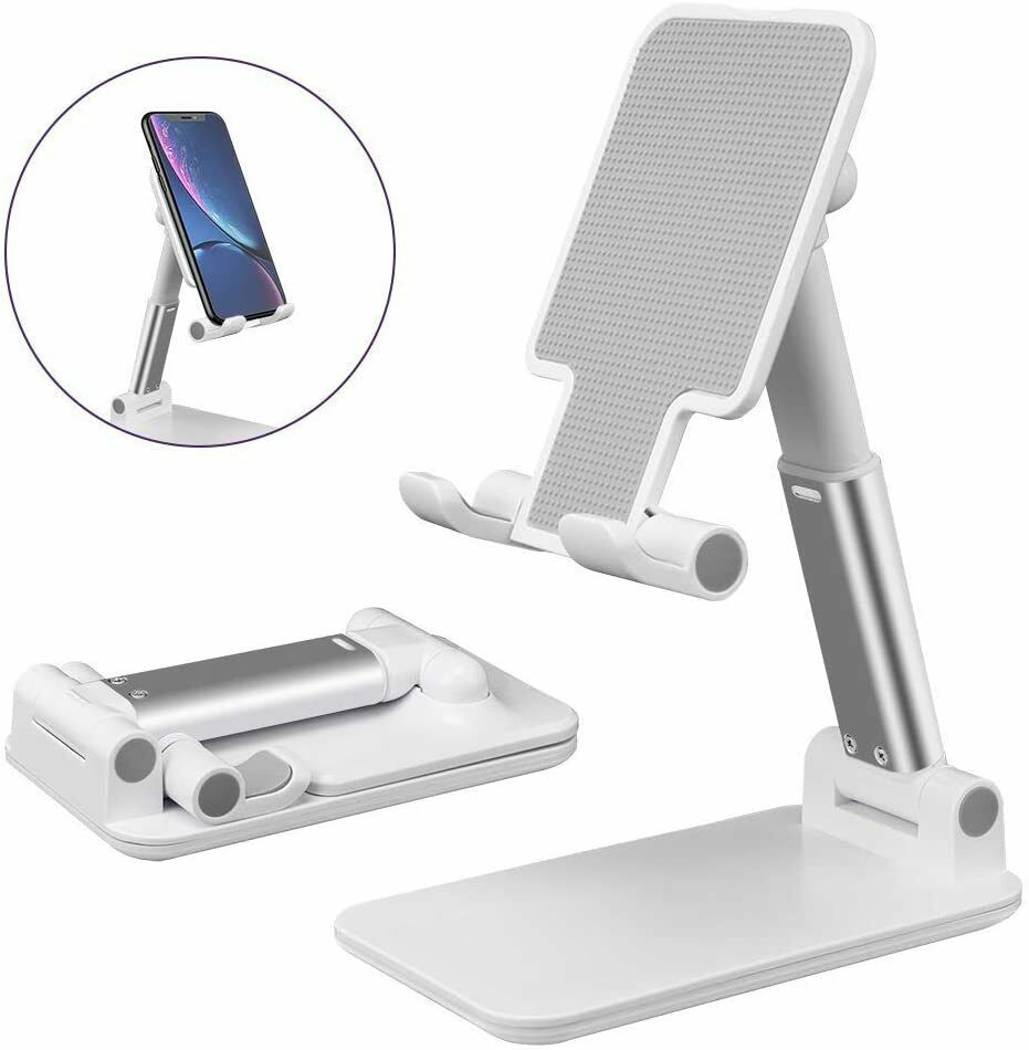 Cell Phone Stand, Angle Height Adjustable Cell Phone Stand for Desk