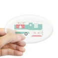 thumbnail image 1 of CafePress - Retro Camper Sticker - Sticker (Oval), 1 of 1