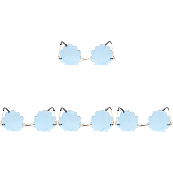 Set of 4 Polarized Sunglasses for Men and Women with Unique Shell Design, Stylish and Practical Eyewear