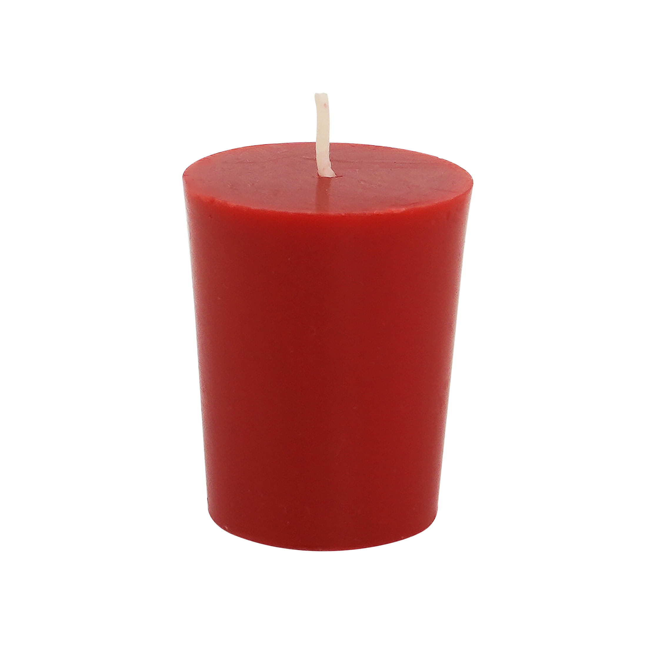 Mainstays Paraffin Wax Votive Candles, Unscented, Red, 4 Pack