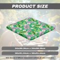thumbnail image 6 of FKELYI Green Palm Leaf Frangipani Flower Print Square Tablecloth Elastic Table Cover for Outdoor Picnic Washable Dustproof Table Protector Kitchen Accessories, 36x36 inch, 6 of 6