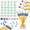 Green, variant on Numbered Pencil Toppers, Reusable Numbering Pencil Toppers Set, 1-30 Teacher Supplies with Number for Classroom Organization