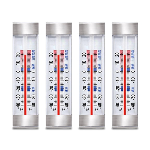 Refrigerator Thermometer Set of 4 Household Freshing Getting Preservation for Home Food Material Storage Gauge