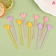 thumbnail image 1 of [seedid] 5 Unids/9pcs Cute Cartoon Christmas Fruit Fork Kids Snack Postre Picks Tookpick, 1 of 4