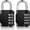 Black, variant on 2Pack Combination Lock, 4 Digit Combination Padlock Outdoor, School Lock, Gym Locks