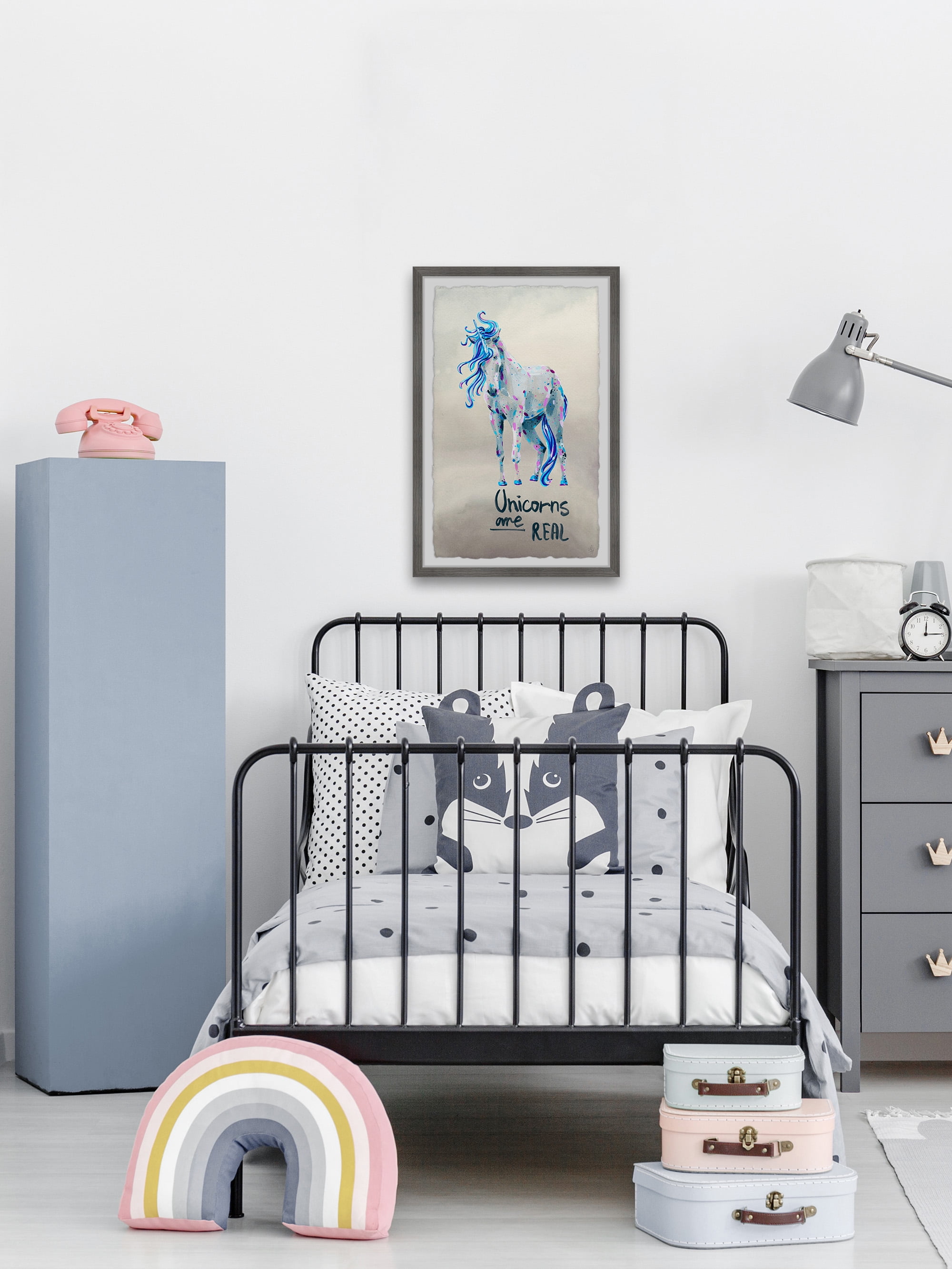 Marmont Hill Magical Unicorns Are Real Framed Wall Art