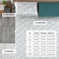 thumbnail image 3 of Lux Decor 6-Piece King Size Bed Sheets Set – Ultra-Soft Microfiber, Paisley Print, Upto 16" Deep Pocket Fitted Sheet, Flat Sheet & 4 Pillowcases, White Grey, 3 of 11
