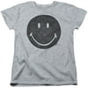 Smiley  Rough Face Girls Jr Athletic Heather